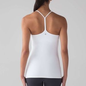 Lululemon White Power-Y Tank